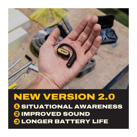 DEWALT Open Ear Pro earbuds - version 2.0 improvements