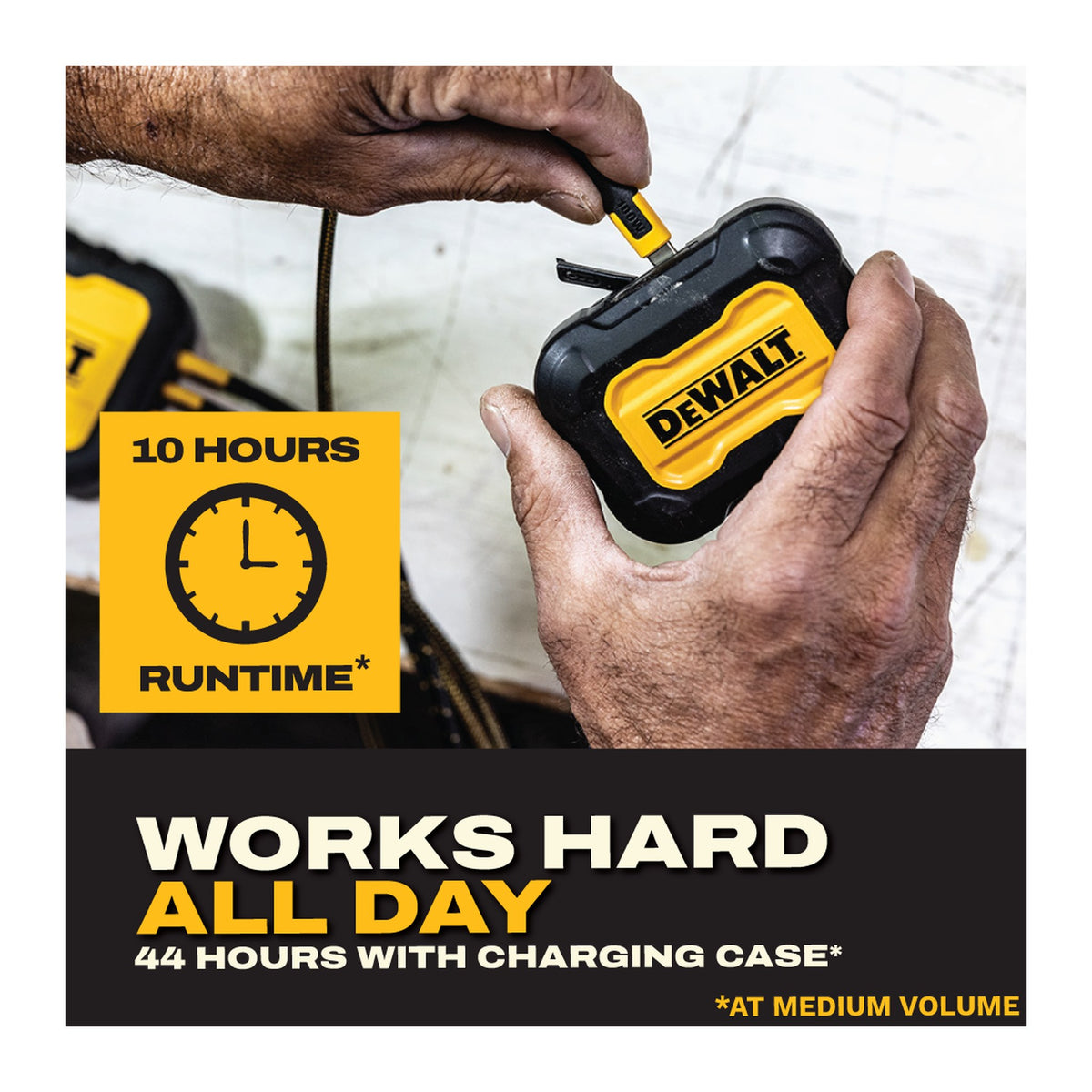 DEWALT Open Ear Pro earbuds - works hard all day