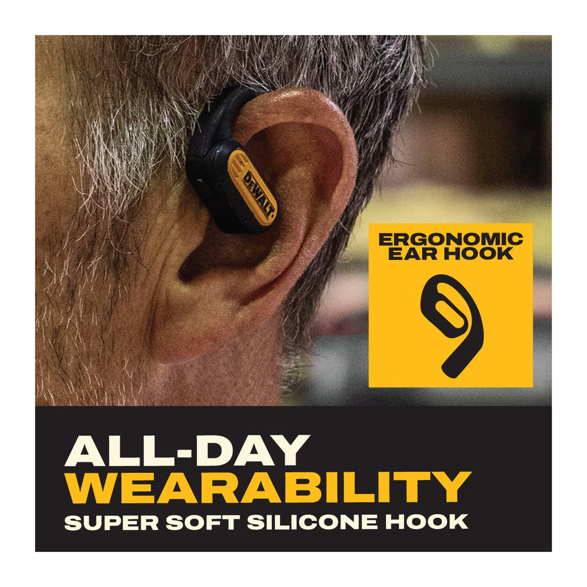 DEWALT Open Ear Pro earbuds - all-day wearability
