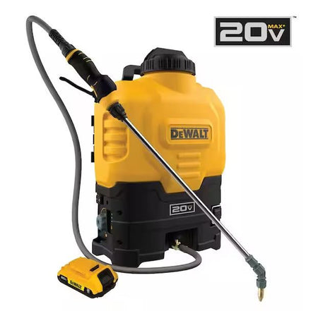 DEWALT DXSP190681D1 20V MAX* 4 Gallon Cordless Backpack Sprayer Kit