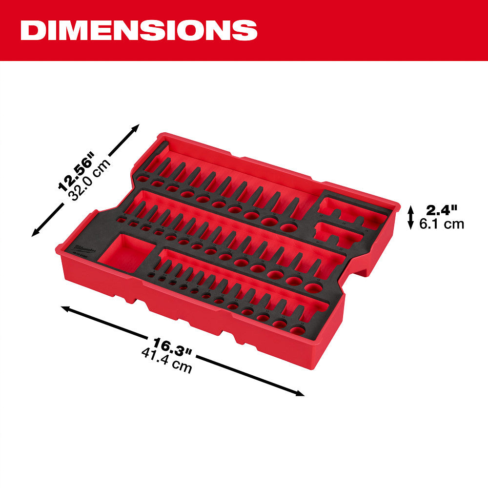 MILWAUKEE 48-22-9490 242pc MM SAE Socket Set w/Foam