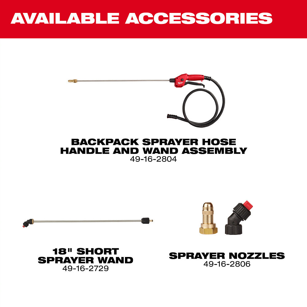 MILWAUKEE 3019-21PS - M18™ 4-Gallonen-Rucksackspritze mit SWITCH TANK™ (Kit)