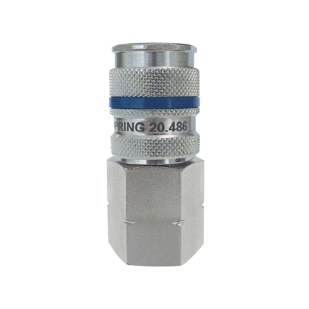 TOPRING 20.486 - 1/4 Industrial Steel Quick Coupler 1/2 (F) NPT QUIKSILVER