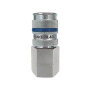 TOPRING 20.486 - 1/4 Industrial Steel Quick Coupler 1/2 (F) NPT QUIKSILVER