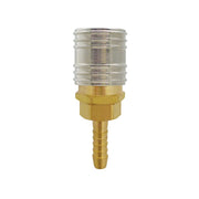 TOPRING 20.564 - 1/4 Industrial Brass Quick Coupler With 3/8 Hose Barb MAXQUIK PLUS (Multiple of 10)