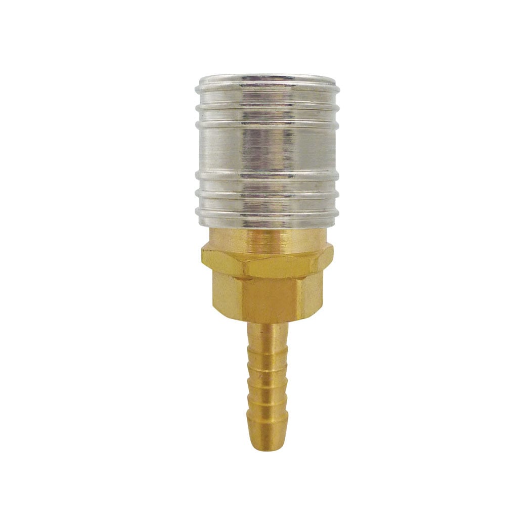 TOPRING 20.564 - 1/4 Industrial Brass Quick Coupler With 3/8 Hose Barb MAXQUIK PLUS (Multiple of 10)