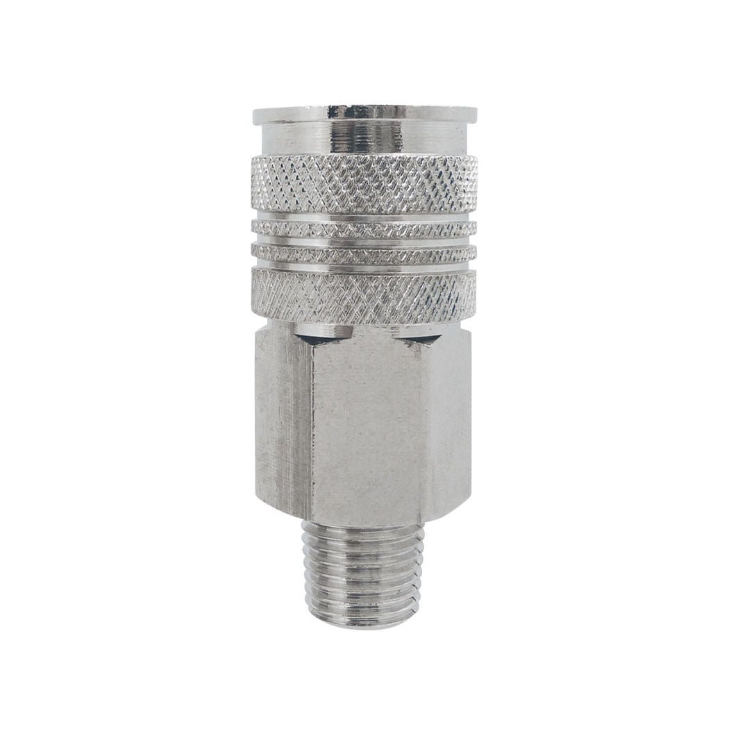 TOPRING 20.642 - 1/4 in. 3 in 1 Brass Quick Coupler 1/4 (M) NPT UNIQUIK (Multiple of 10)