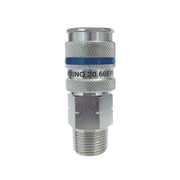 TOPRING 20.666 - 1/4 Industrial Steel Quick Coupler 3/8 (M) NPT QUIKSILVER