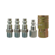 TOPRING 20.712C - 1/4 Industrial Kit With 1/4 (F) NPT Steel Quick Coupler and 4 Coupler Plugs MAXQUIK