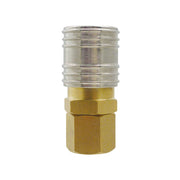 TOPRING 20.844 - 1/4 Industrial Brass Quick Coupler 1/4 (F) NPT MAXQUIK PLUS (Multiple of 10)
