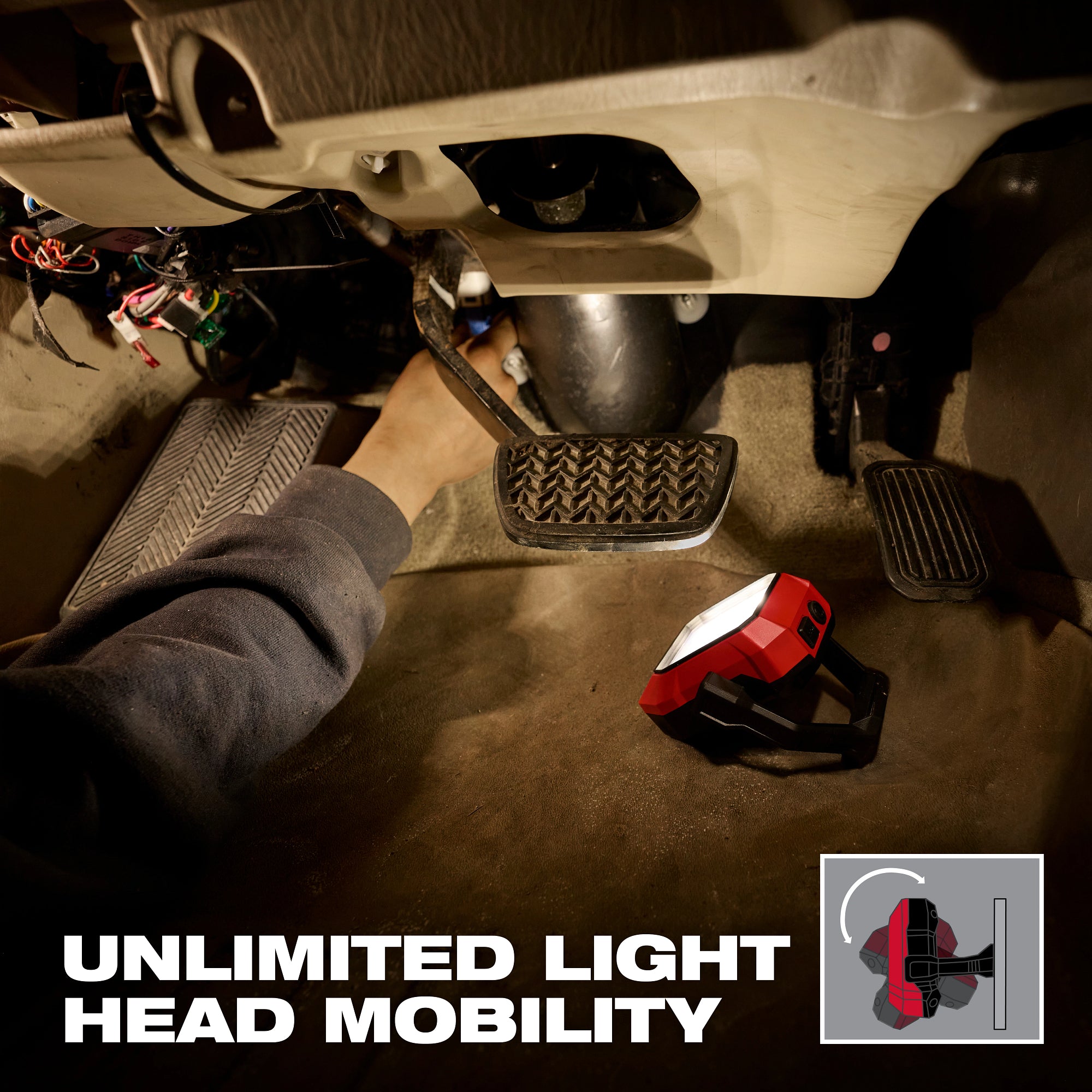 Rechargeable Pivoting Task Light