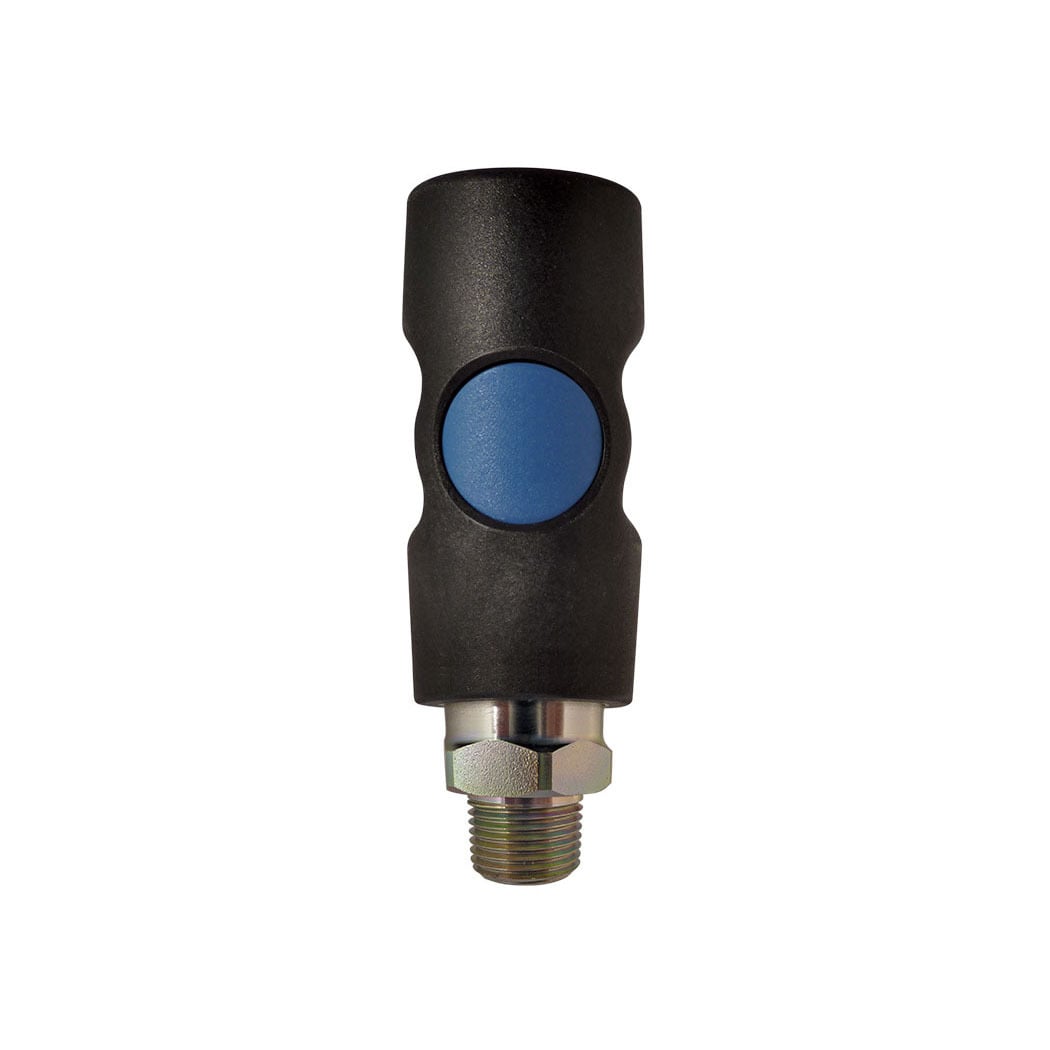 TOPRING 21.675 - 3/8 Industrial Composite Quick Coupler 1/2 (M) NPT TOPQUIK S1