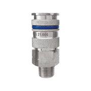 TOPRING 21.666 - 3/8 Industrial Brass Quick Coupler 3/8 (M) NPT QUIKSILVER