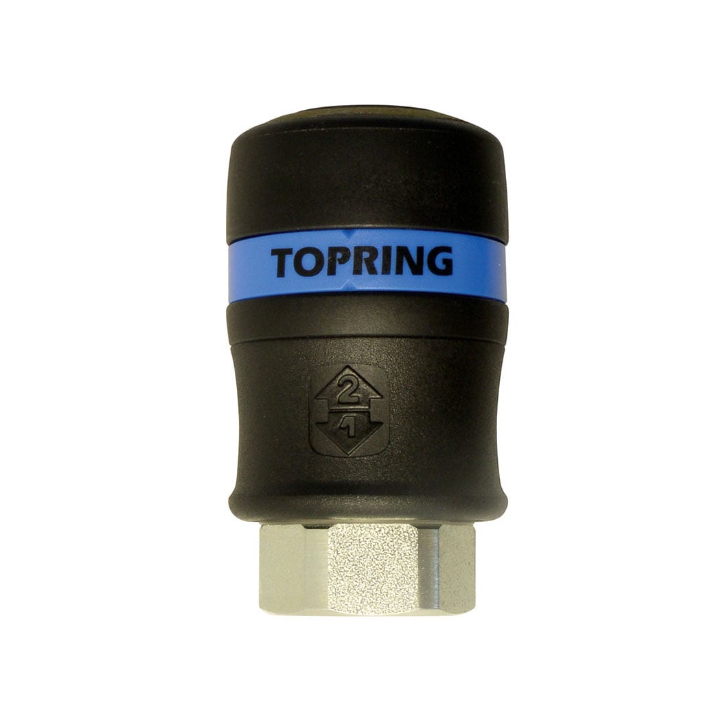 TOPRING 22.469 - 1/2 Industrial Composite Quick Coupler 3/8 (F) NPT TOPQUIK