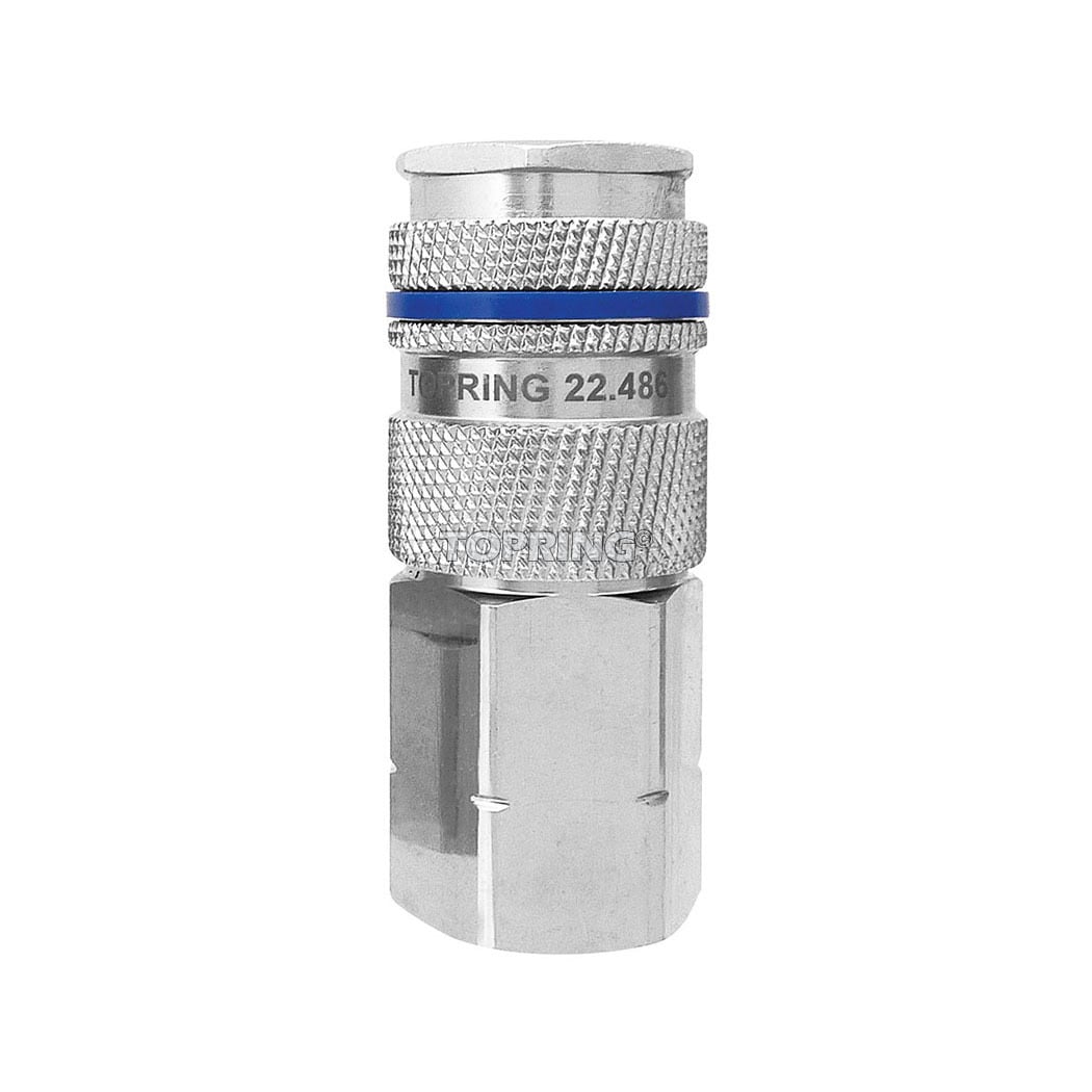 TOPRING 22.486 - 1/2 Industrial Brass Quick Coupler 1/2 (F) NPT QUIKSILVER