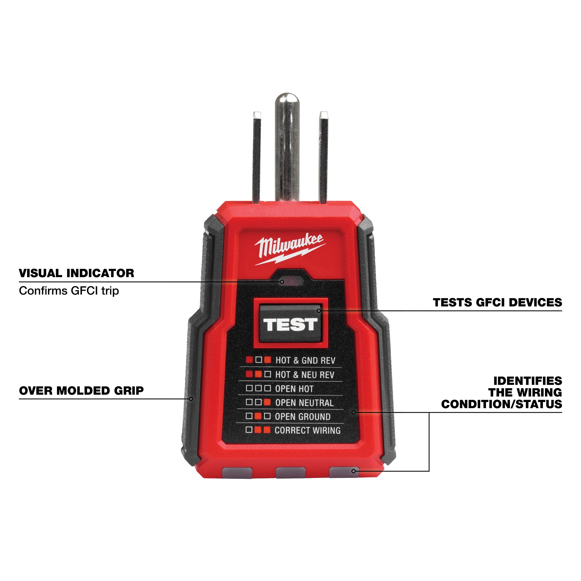 Milwaukee 2223-20 GFCI Receptacle Tester