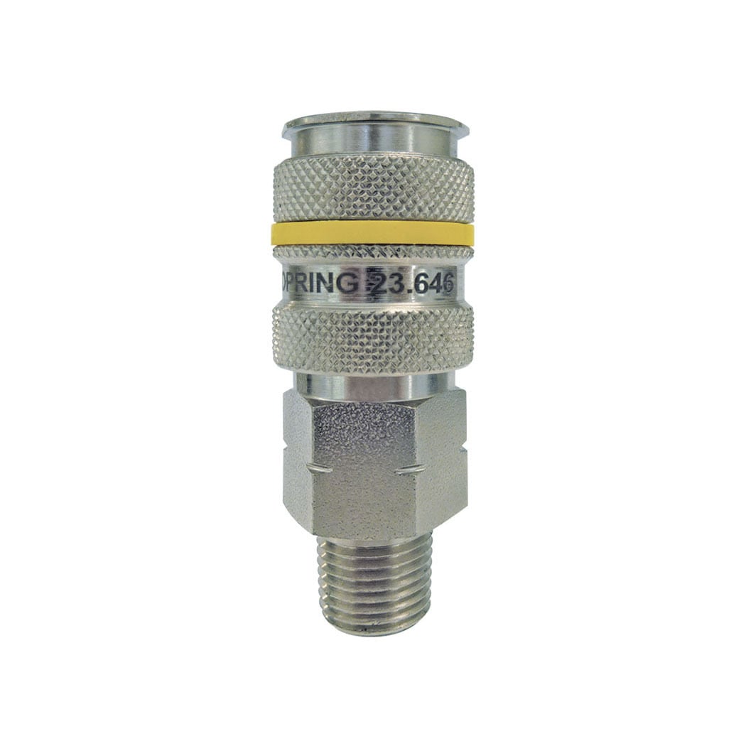 TOPRING 23.646 - 1/4 Aro 210 Steel Quick Coupler 1/4 (M) NPT QUIKSILVER