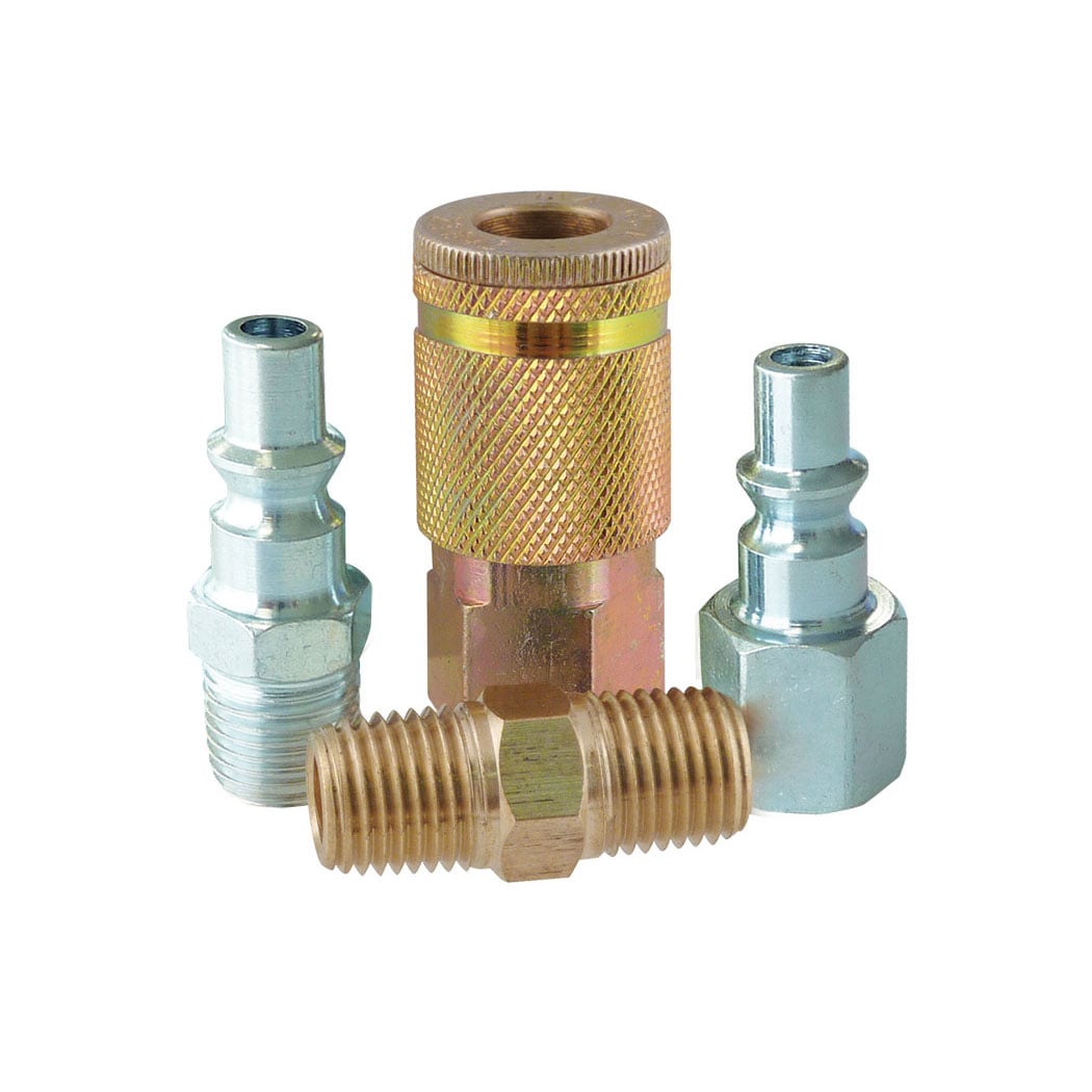TOPRING 23.704C - 1/4 Aro 210 Kit With Union, 1/4 (F) NPT Steel Quick Coupler and 2 Coupler Plugs MAXQUIK