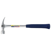 Estwing E3-24S 24 oz Solid Steel Straight Claw Framing Hammer with Smooth Face & Shock Reduction Grip