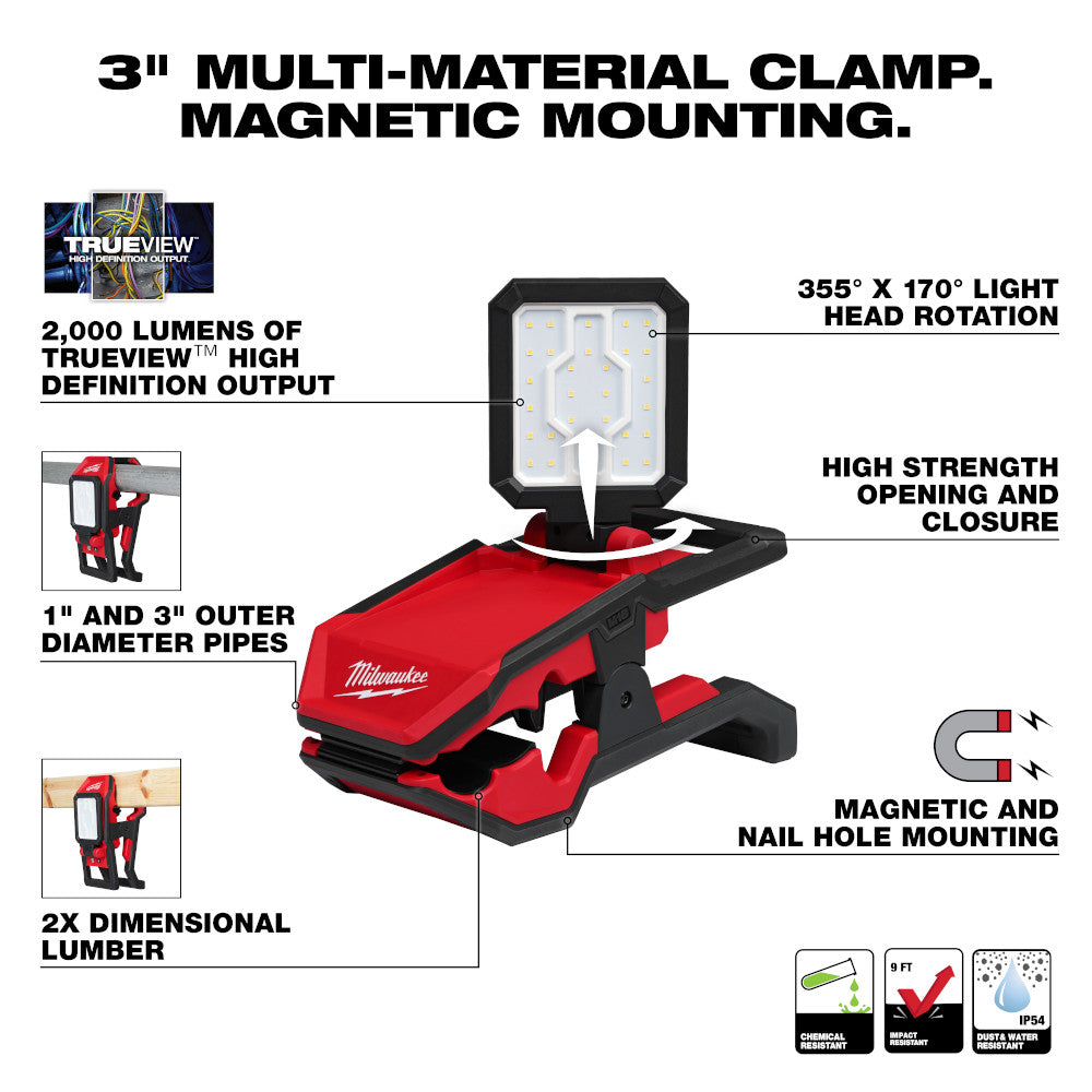 Milwaukee 2358-20 - Projecteur à pince M18™ ROVER™