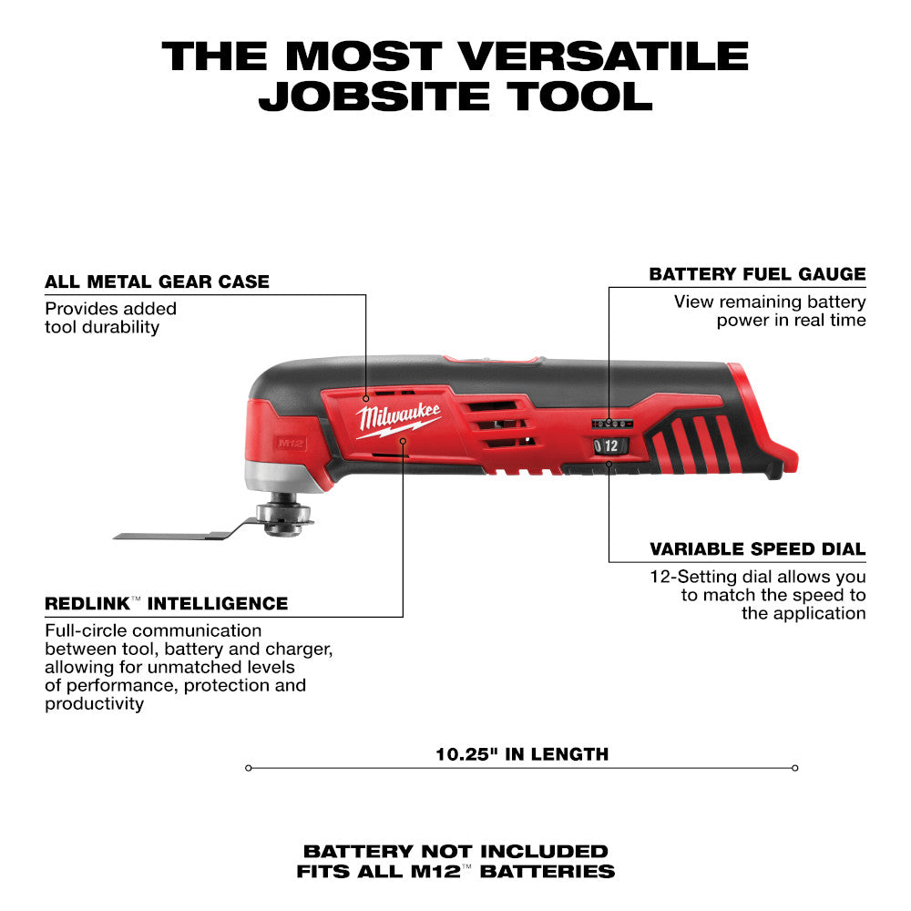 Milwaukee 2426-20 - Outil multifonction sans fil M12™