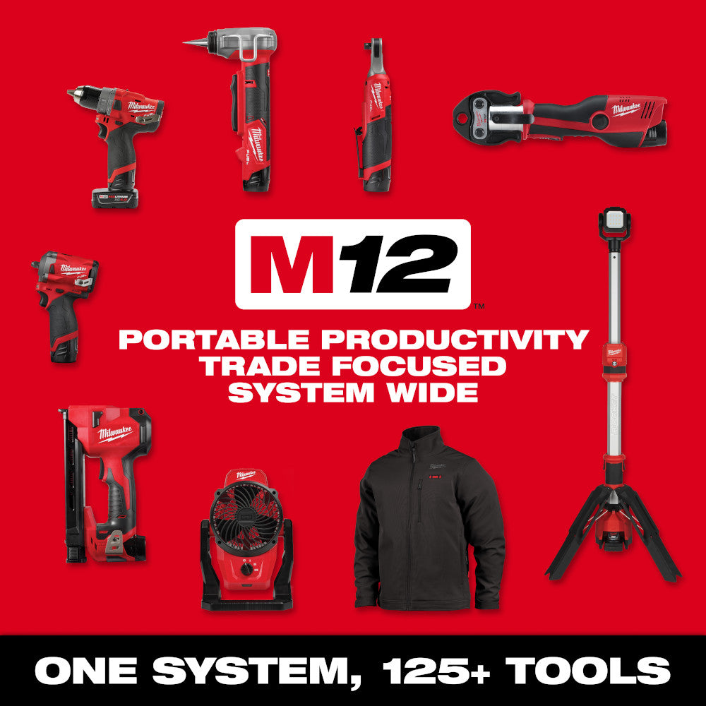 Milwaukee 2447-20 - Agrafeuse à couronne M12™ 3/8 po