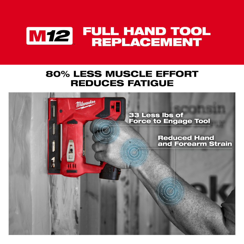 Milwaukee 2447-20 - Agrafeuse à couronne M12™ 3/8 po