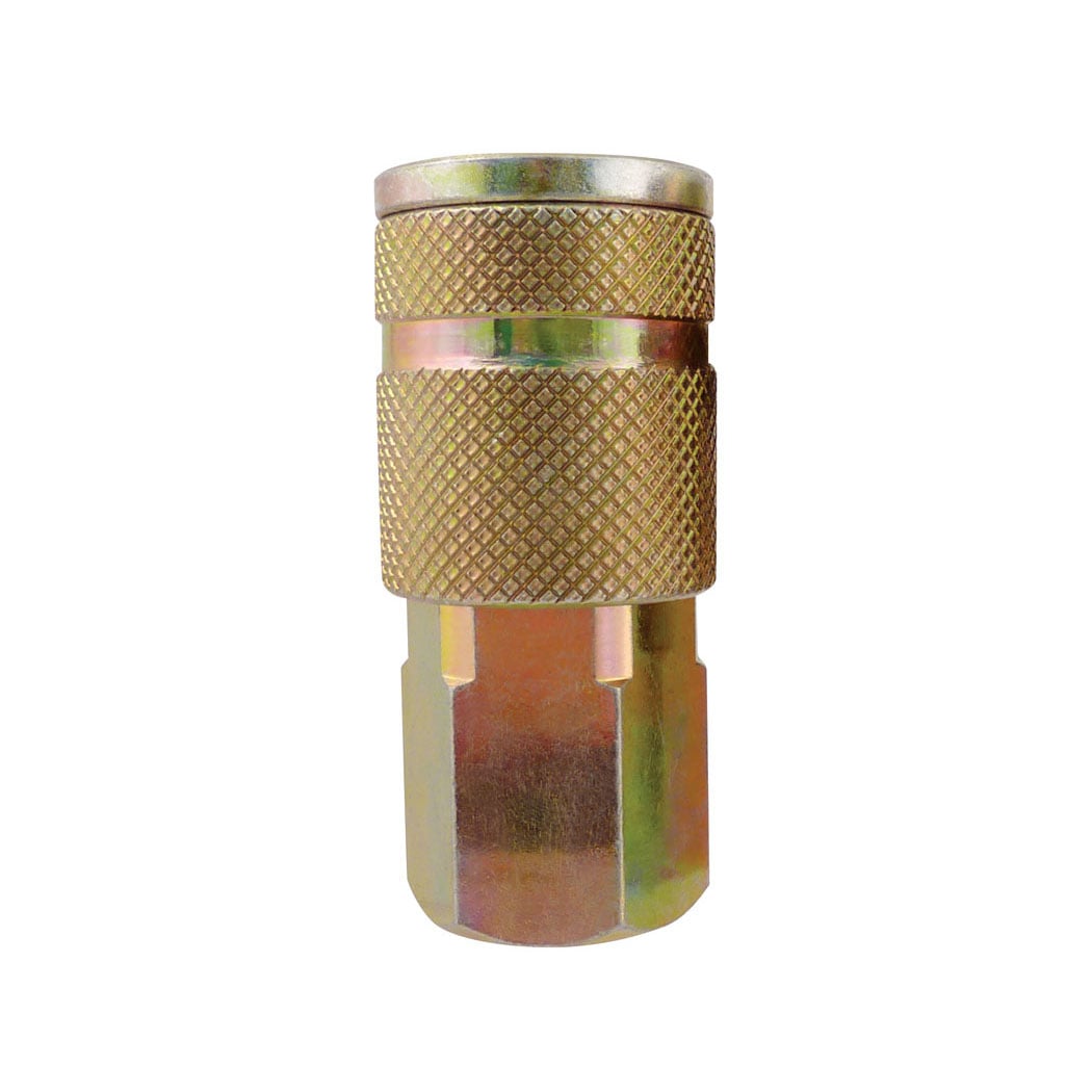 TOPRING 25.842 - 3/8 Truflate Steel Quick Coupler 1/4 (F) NPT MAXQUIK (Multiple of 5)