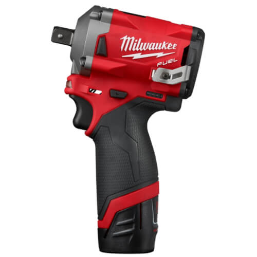 Milwaukee 2555P-22 M12 FUEL 1/2" Stubby Impact Wrench Kit with Pin Detent