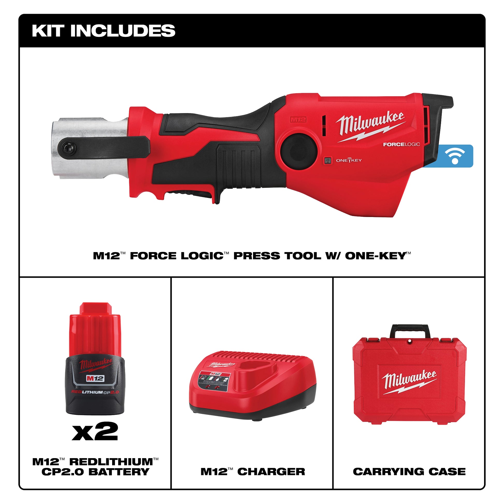 M12 FL Press Tool w/ One-Key
