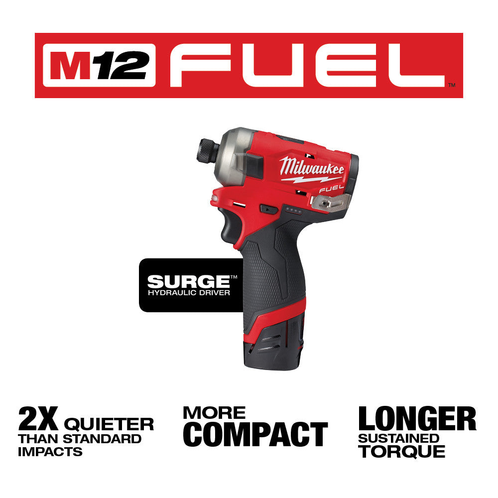 Milwaukee 2582-22 - M12 FUEL™ SURGE™ HDD 2-PC Combo Kit