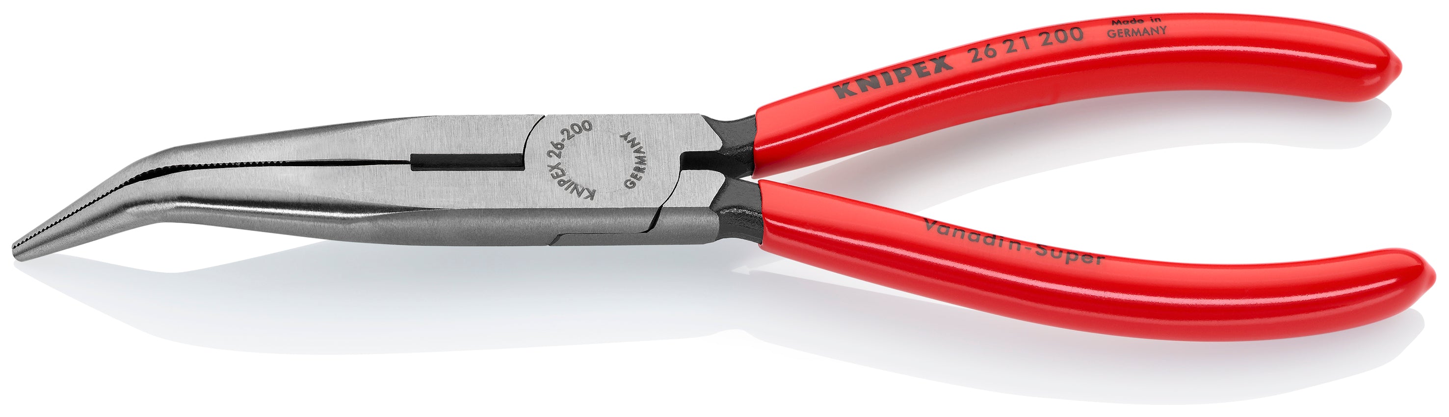 Knipex 2621200SBA - 8" Spitzzange mit 40°-Winkel und Schneider