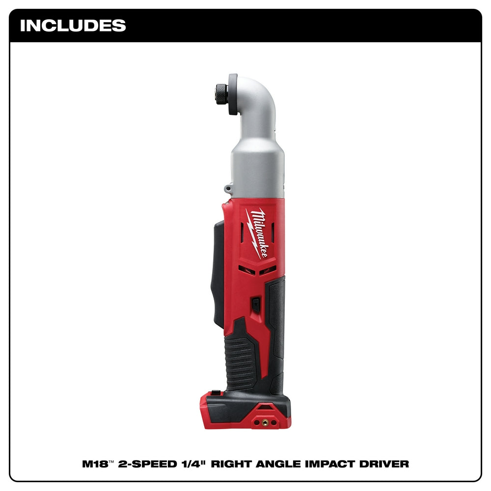 Milwaukee 2667-20 - Visseuse à chocs à angle droit M18™ 2 vitesses 1/4 po