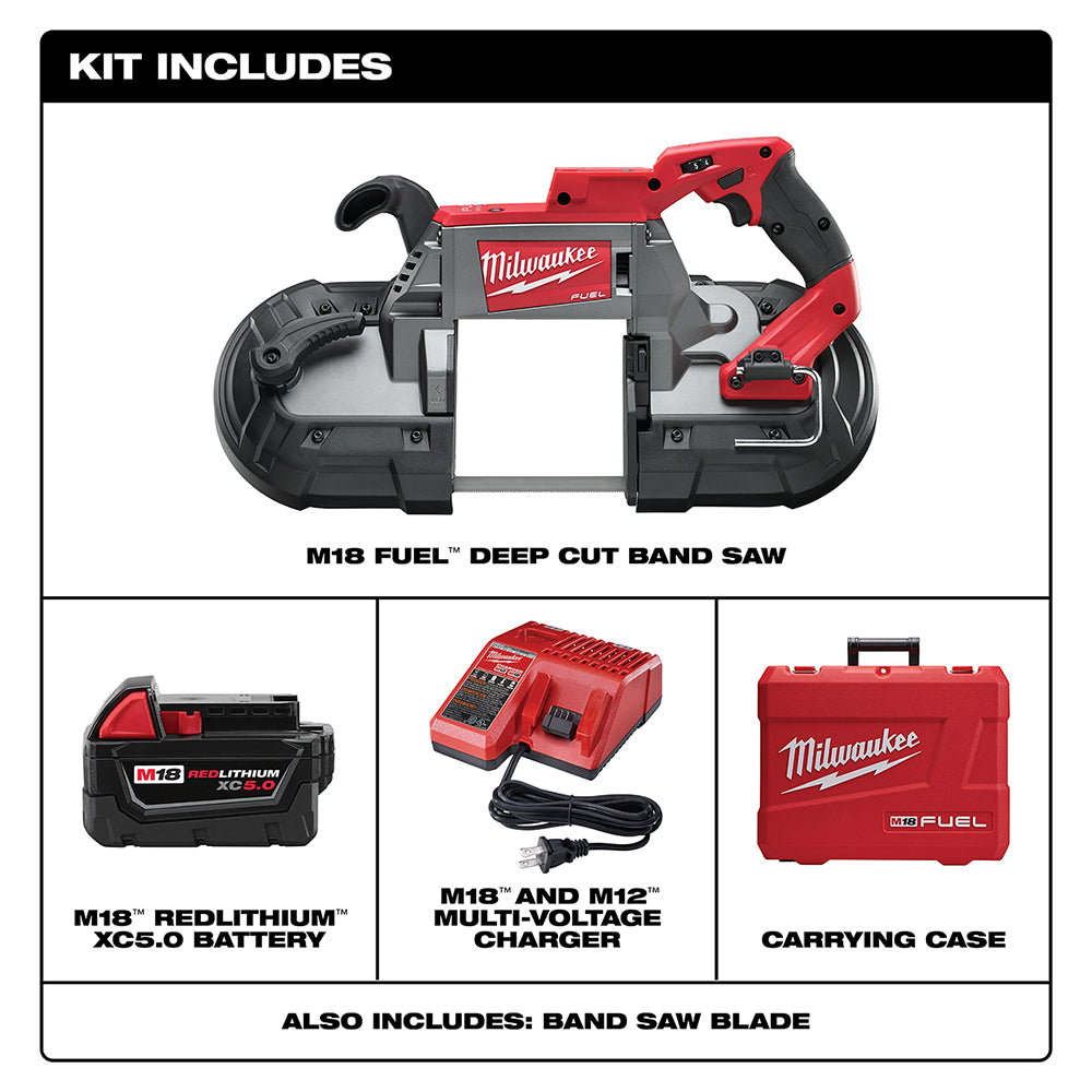 Milwaukee 2729-21 - Kit de scie à ruban à coupe profonde M18 FUEL™ 