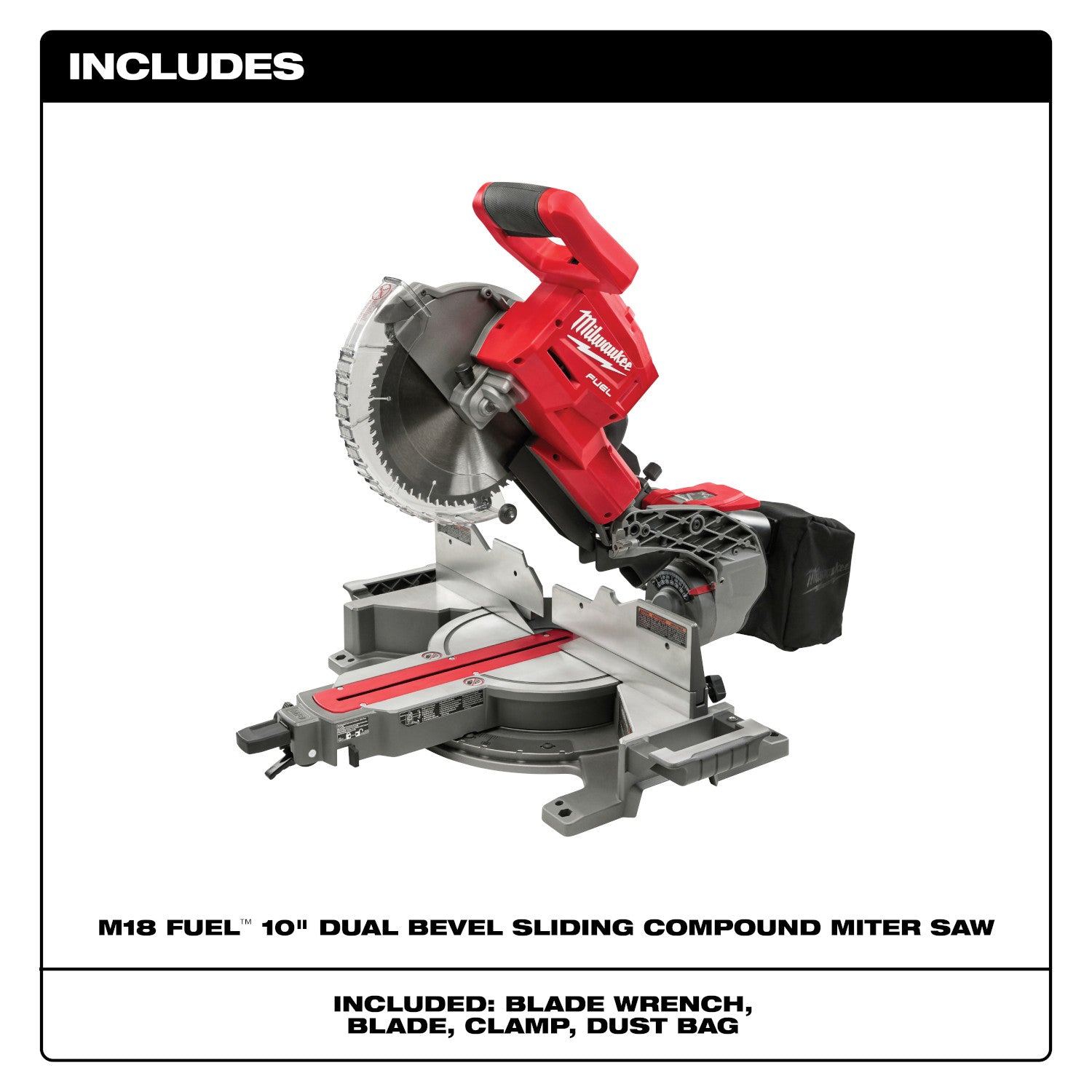Milwaukee 2734-20 - M18 FUEL™ 10" Dual Bevel Sliding Compound Miter Saw