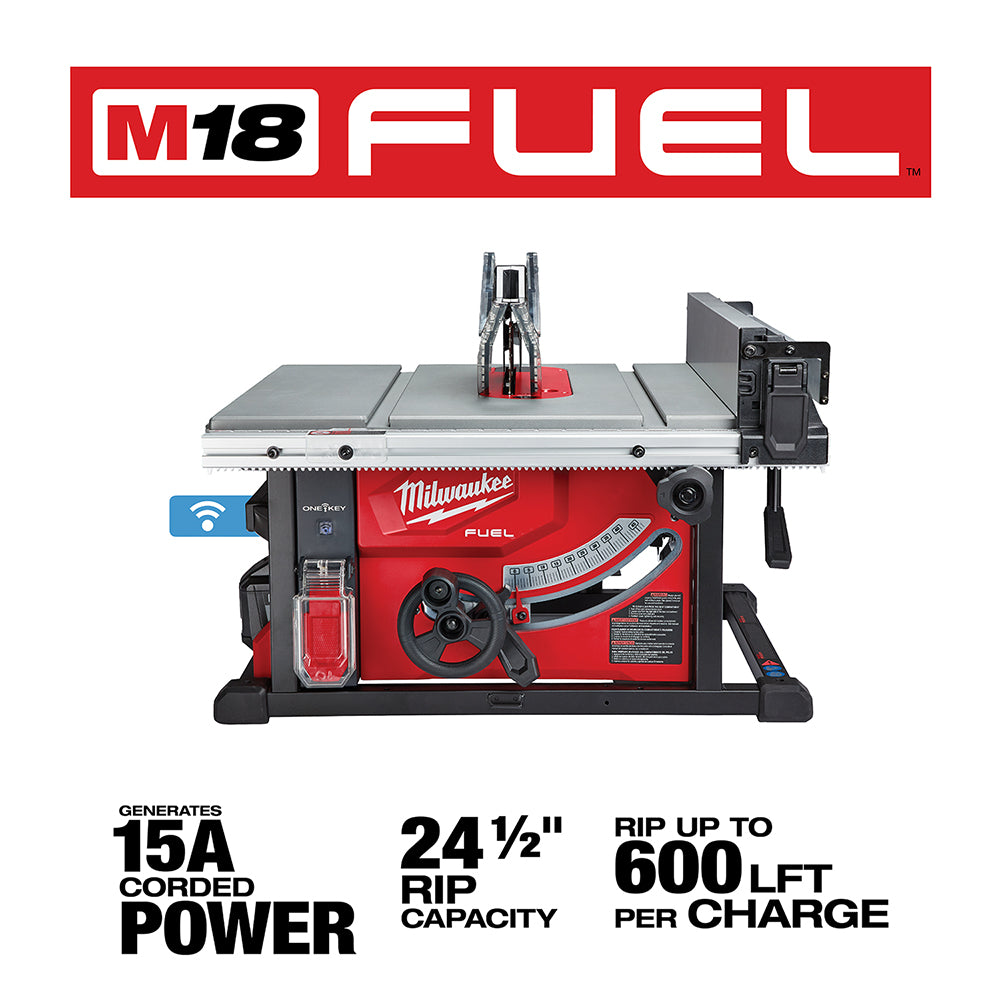 Milwaukee 2736-21HD – M18 FUEL™ 8-1/4 Zoll Tischkreissäge mit ONE-KEY™ Kit