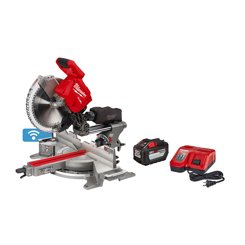 Milwaukee 2739-21HD - Scie à onglets combinée coulissante à double biseau M18 FUEL™ de 12 po