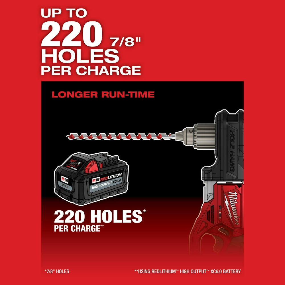 Milwaukee 2807-20 - Perceuse à angle droit M18 FUEL™ HOLE HAWG™ 1/2 po