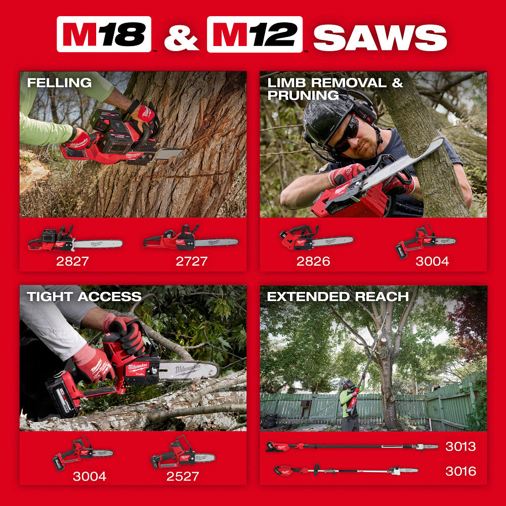 Milwaukee 2826-20C - M18 FUEL™ 12" Top Handle Chainsaw