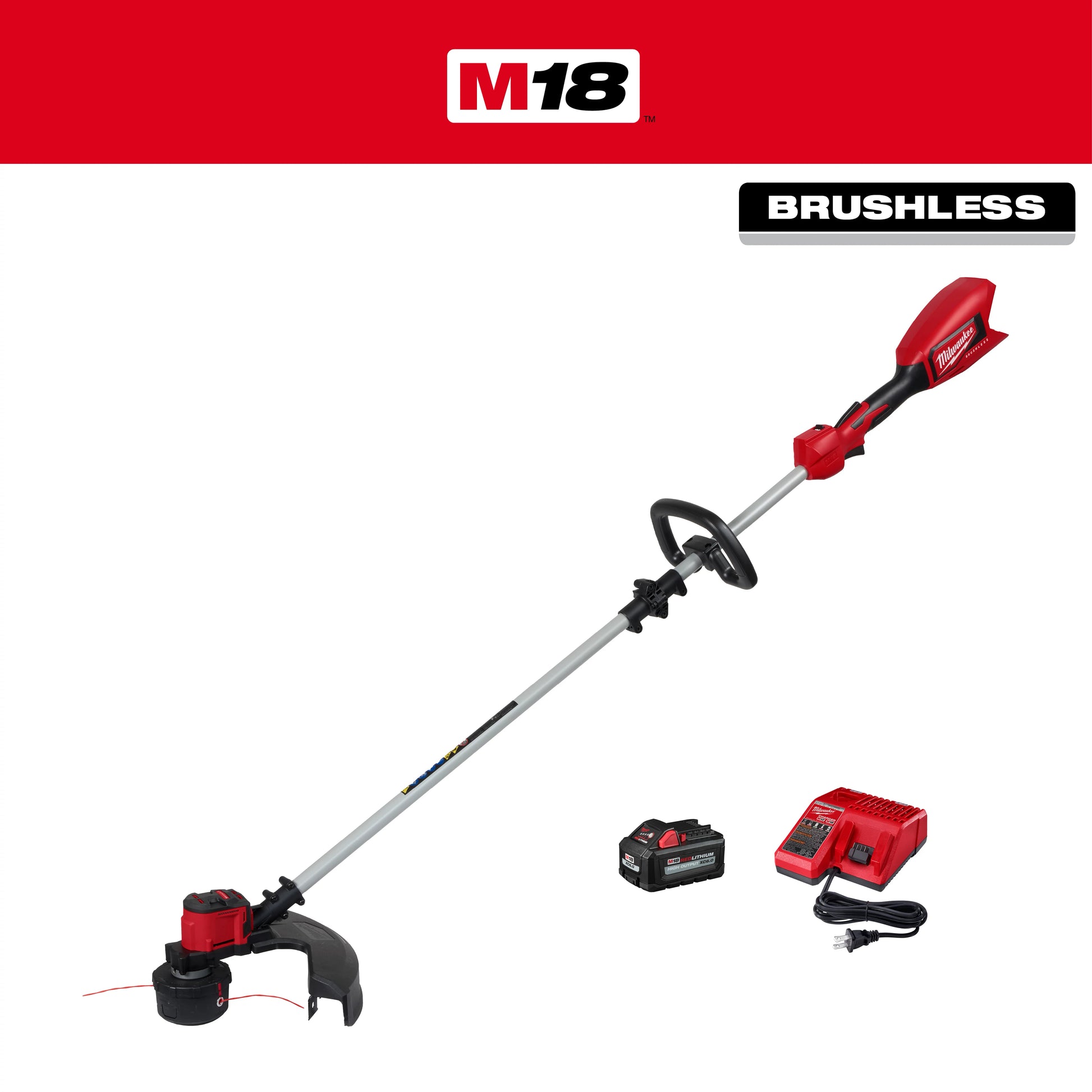 Milwaukee M18 Brushless String Trimmer Kit 2828-21E Primary View