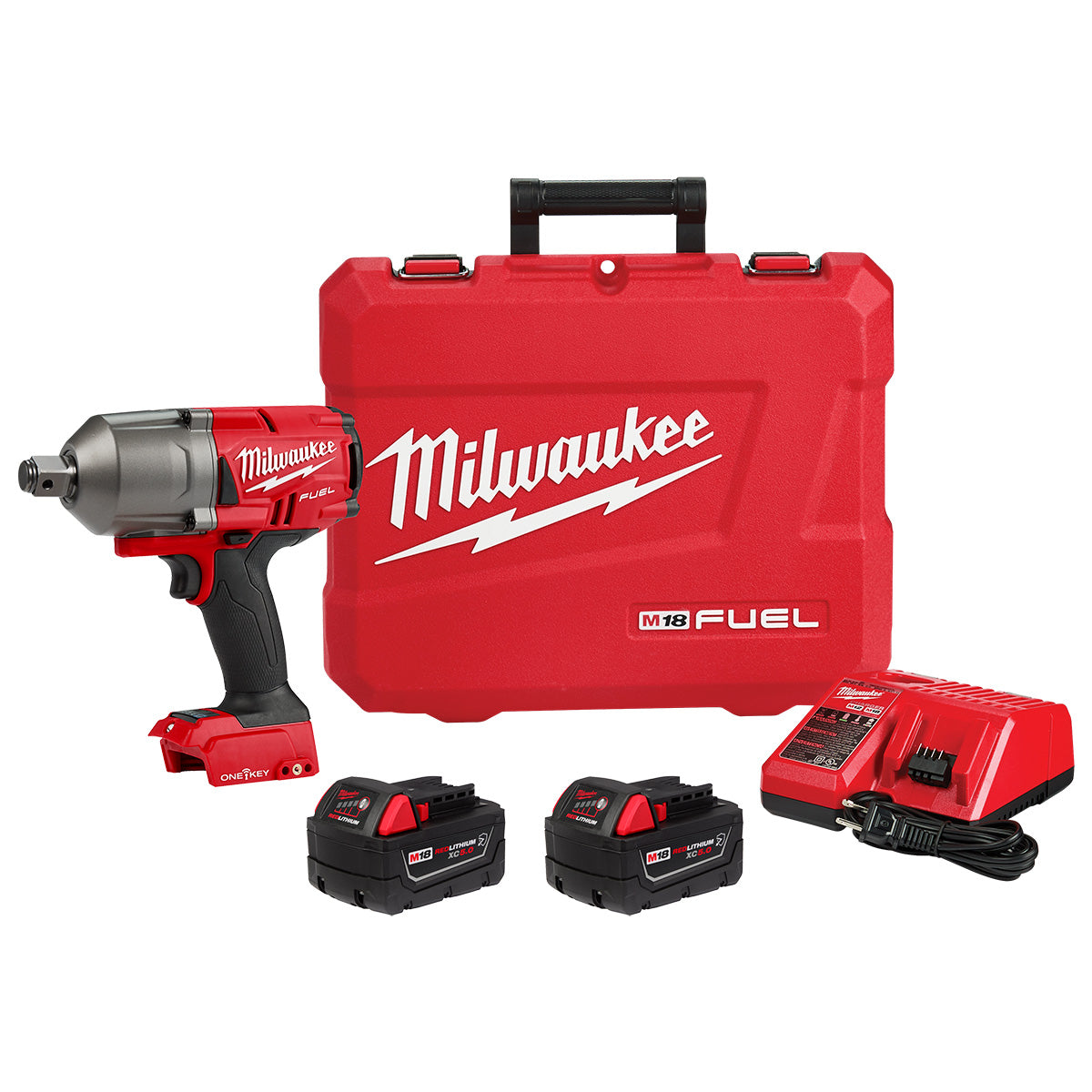 Milwaukee 2864-22R  -  M18 FUEL™ w/ ONE-KEY™ High Torque Impact Wrench 3/4" Friction Ring Kit