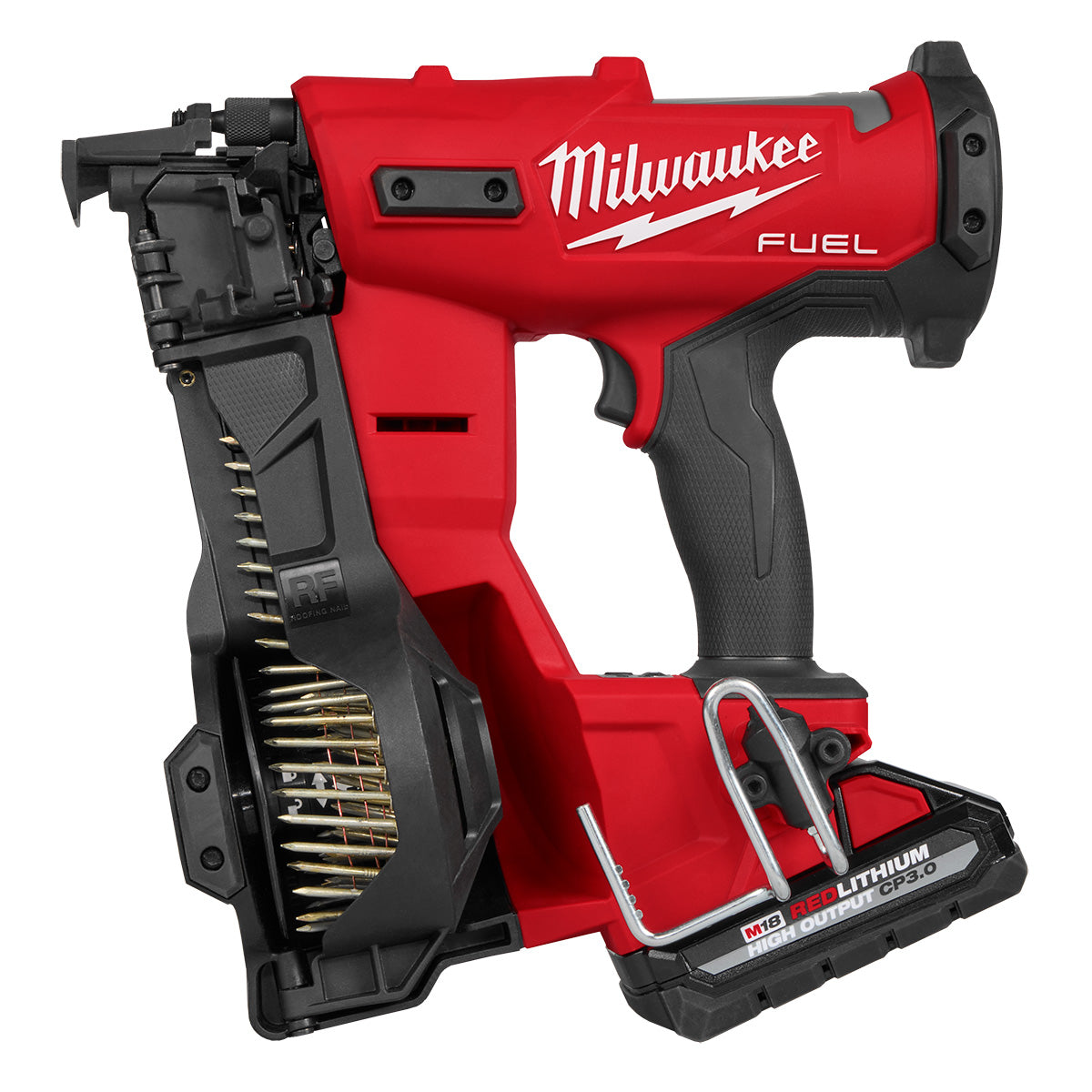 Milwaukee 2909-21 - M18 FUEL™ Coil Roofing Nailer Kit - 3Ah