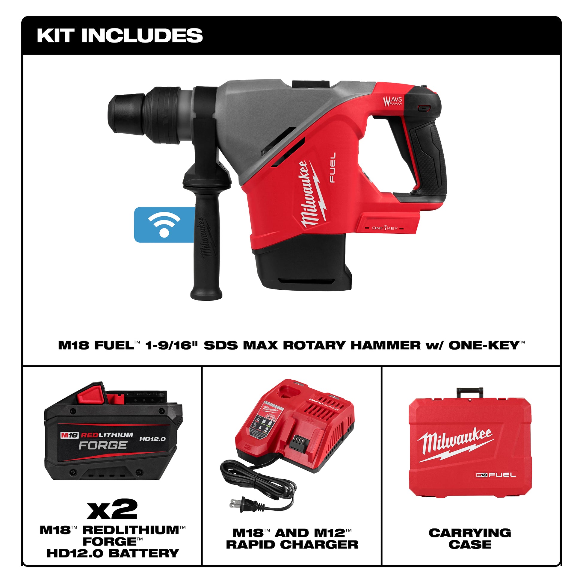 What's included in the Milwaukee 2917-22HD Kit