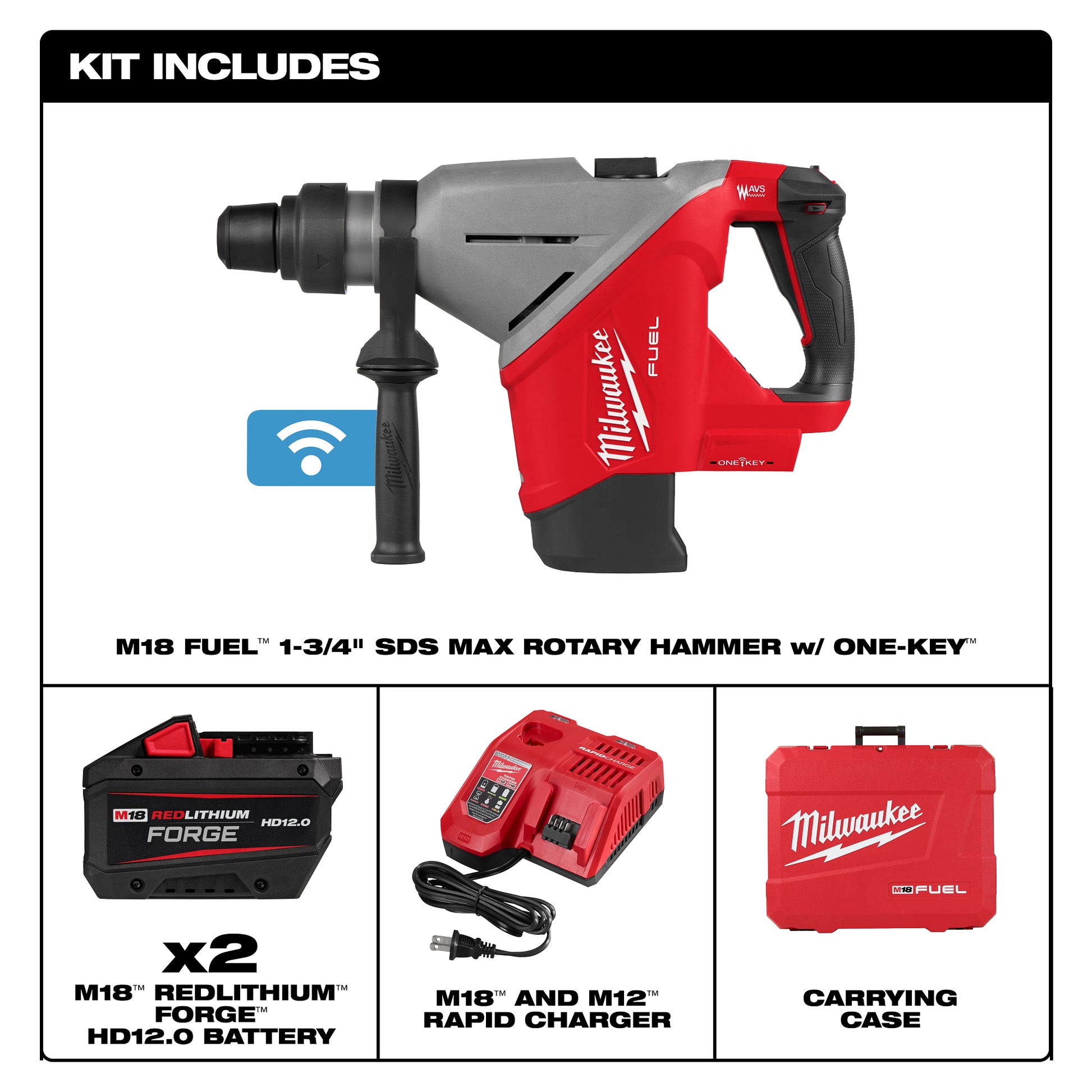 Milwaukee 2918-22HD Kit Inclusions