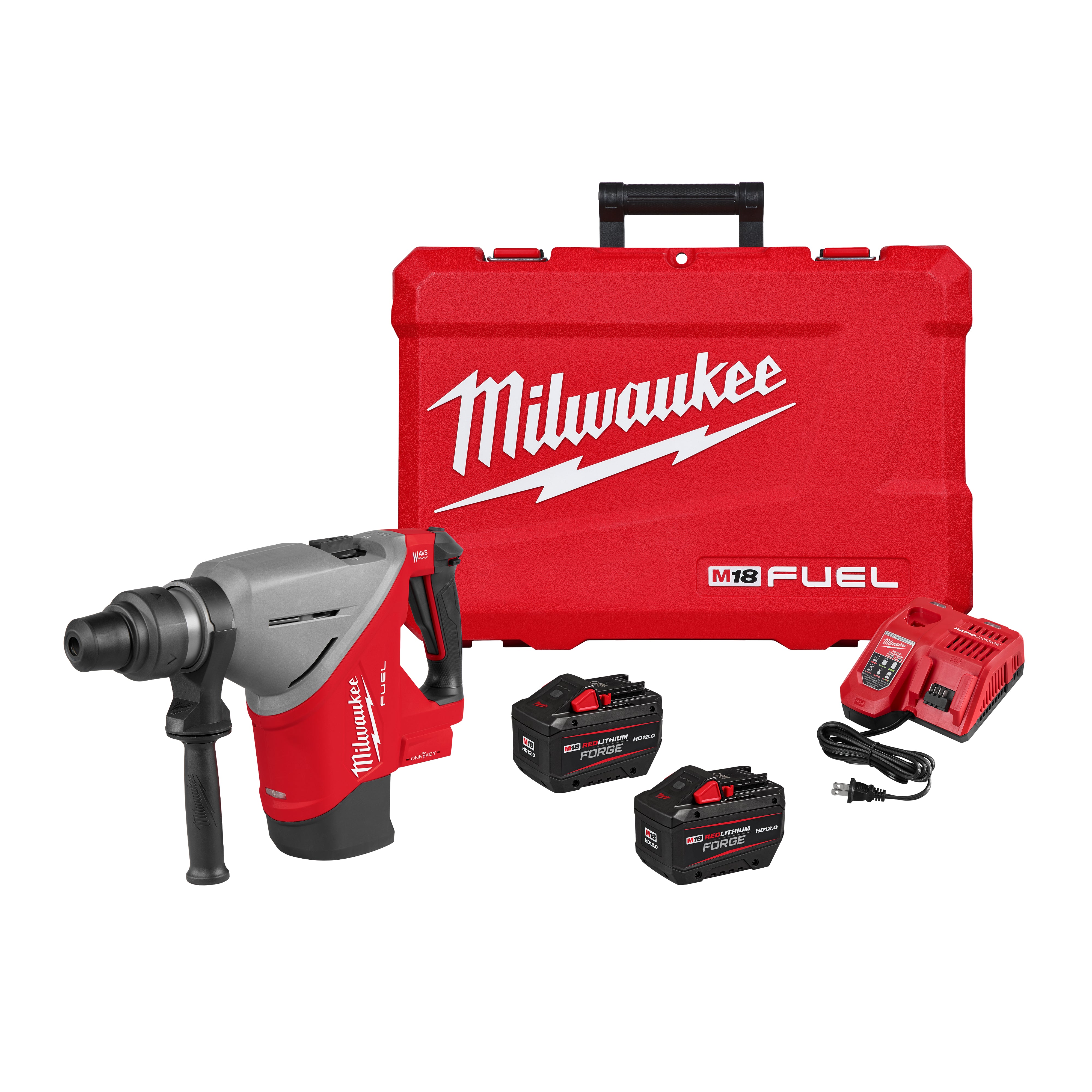 Milwaukee 2918-22HD M18 FUEL 1-3/4" SDS MAX Rotary Hammer Kit with ONE-KEY