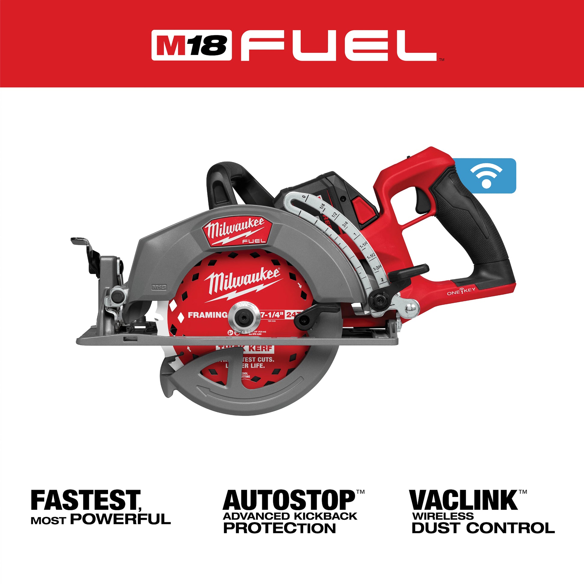 M18F 7.25 RH Circ Saw w/ OK Kit