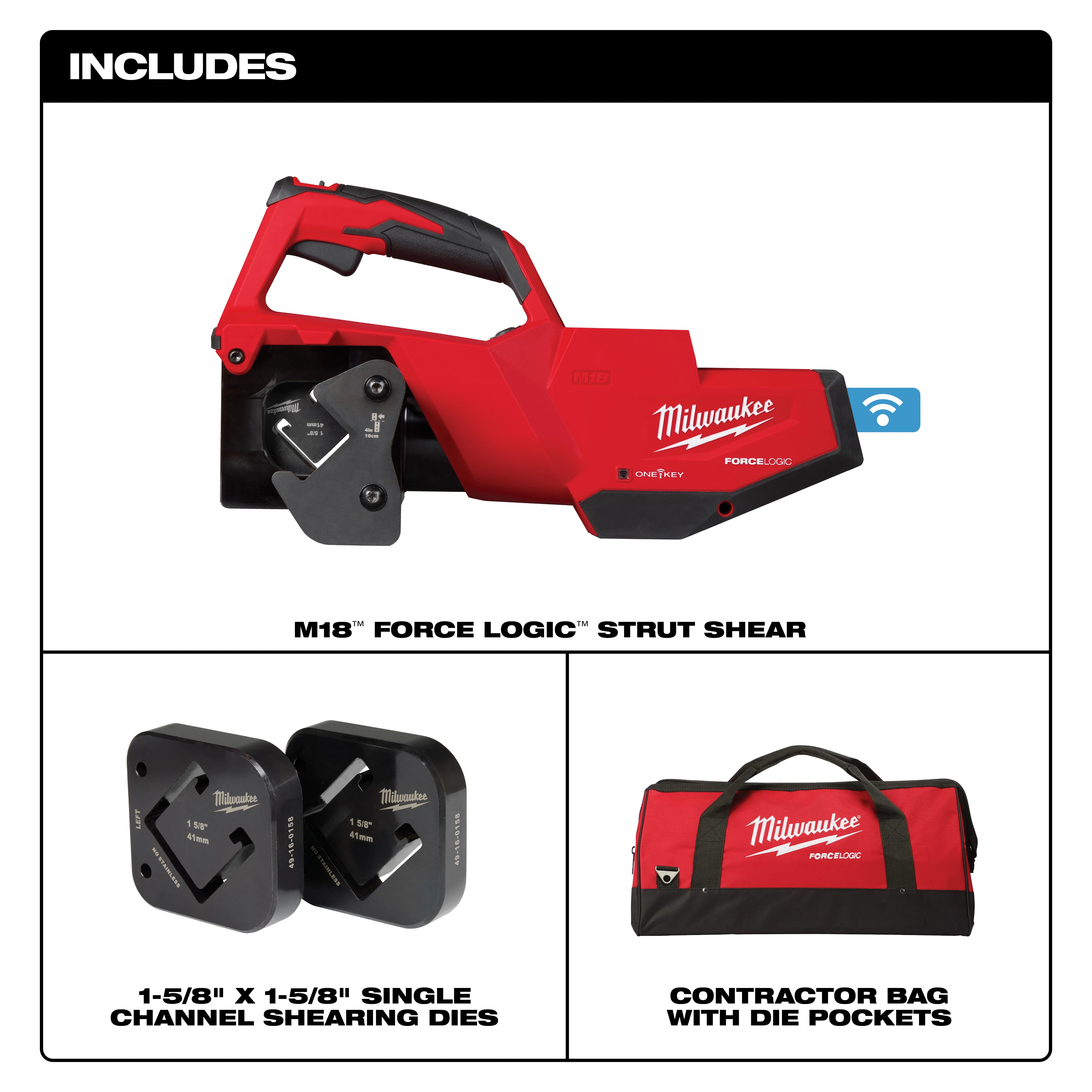 Milwaukee 2933-20 Includes Strut Shear and Contractor Bag