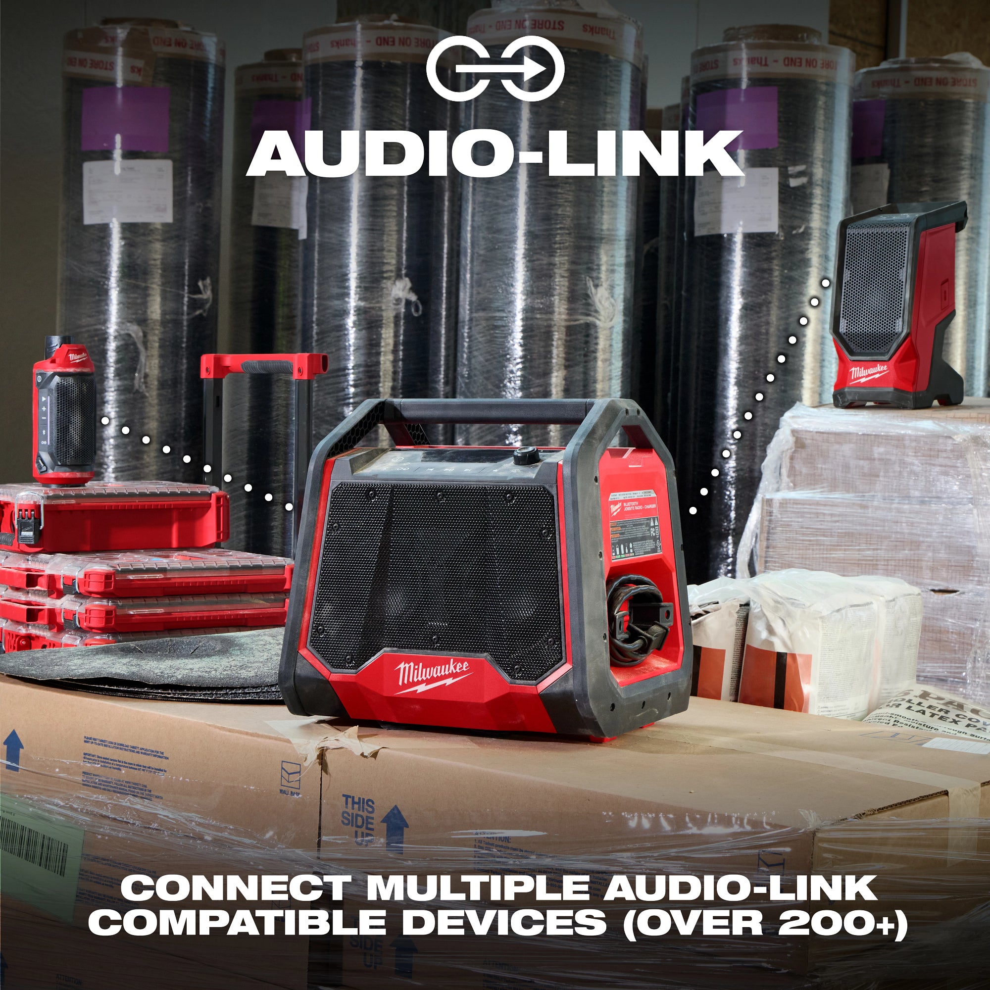 MILWAUKEE 2956-20 M18 BLUETOOTH® JOBSITE RADIO + CHARGER – Wise