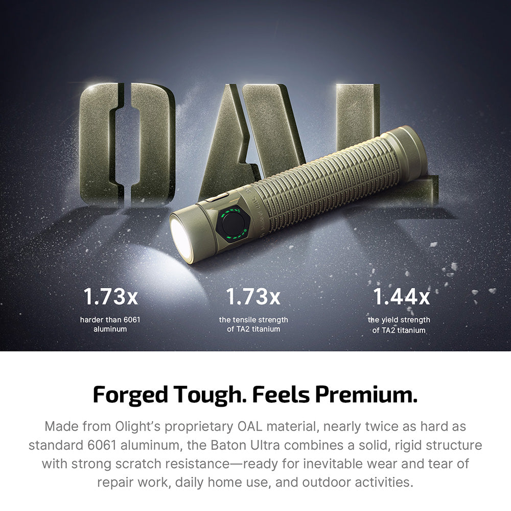 OLIGHT BATON4ULTRA - Baton Ultra: Dual Switch High Lumen Compact EDC Flashlight