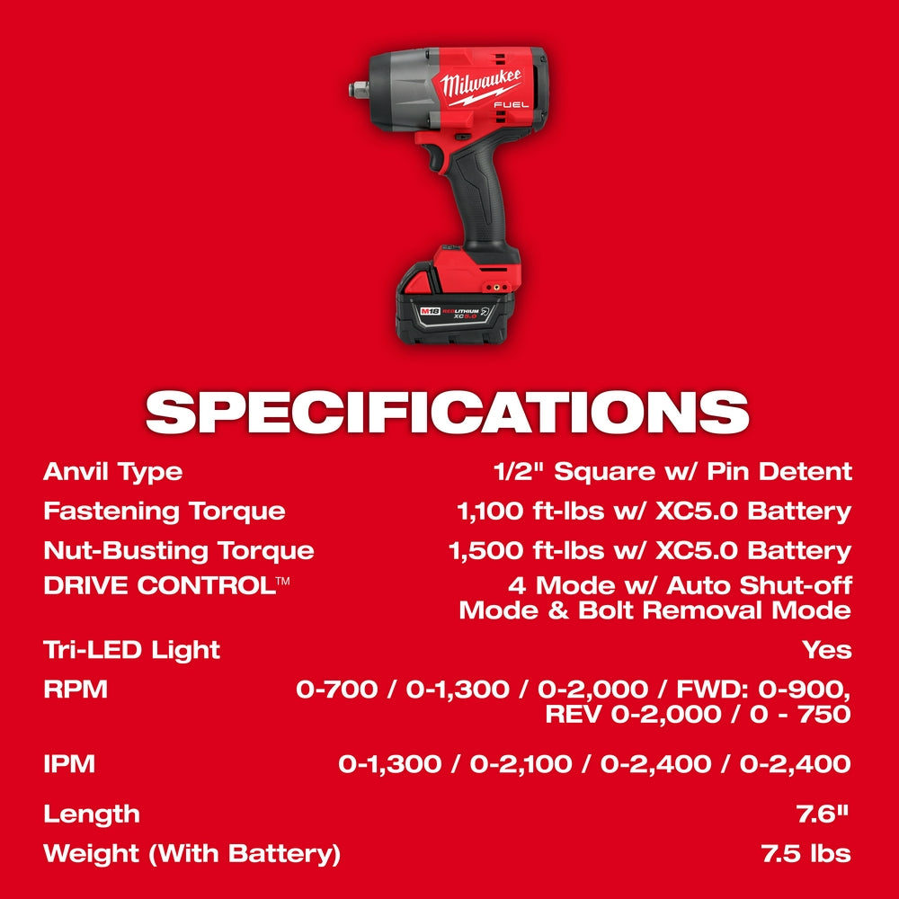 Milwaukee 3010-22 - Kit combiné pour perceuses automobiles M18 FUEL™ 1/2" HTIW et 3/8" MTIW